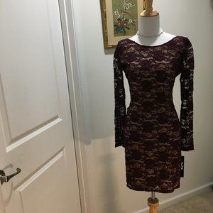 NWT Jump Apparel Lace Dress with Sexy Back